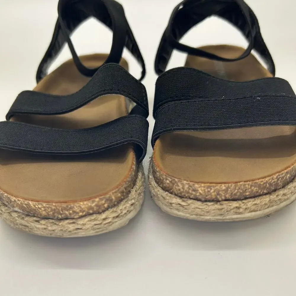Steve Madden Black Toddler Sandals‎ Size 9 girls